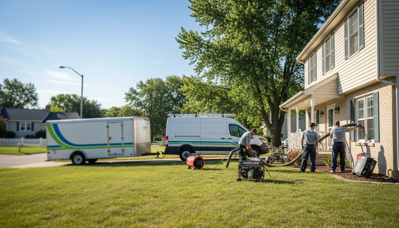 Flooded Basement Restoration And Cleanup With Repair in Palatine, IL near me